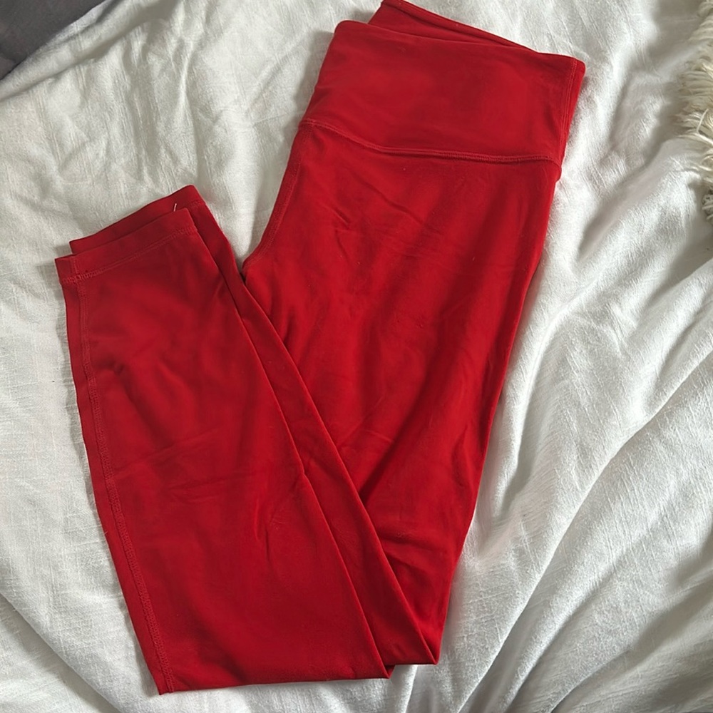 Athleta red elation legging 7/8
